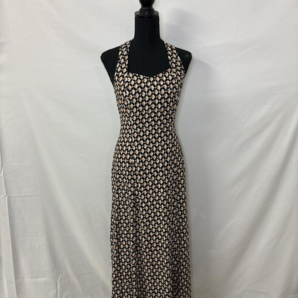 Vintage Rampage Women's Black and Yellow Dress